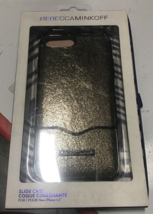 NEW Incipio Rebecca Minkoff Cracked Leather Anthracite for iPhone 8+ 7+ 6S+ 6+ - $11.83