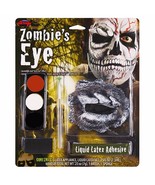 Fun World Zombie&#39;s Eye Theatrical Halloween Make Up Kit Latex 7 Piece New - $8.10 CAD