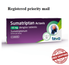 Sumatriptan 50 mg 5 boxes x N2, to treat acute migraine headaches - £42.35 GBP
