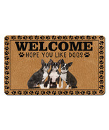 Cute Boston Terrier Dog Lover Outdoor Doormat Hope You Like Dog Welcome ... - £30.92 GBP