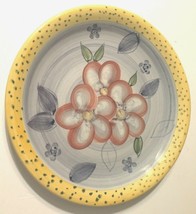 Retired Vintage Ruby Yellow Vegetables Flowers Replacement Ceramic Dinner Plate - £14.50 GBP