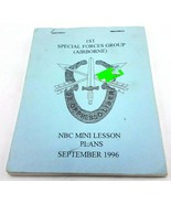 1st Special Forces Group (Airborne) NBC Mini Lesson Plans September 1996... - £13.19 GBP