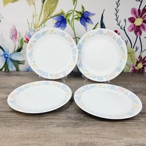 Corelle Friendship 10 1/4 &quot; Dinner Plates Lot of 4 Corning Pastel Floral - £18.63 GBP