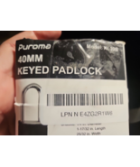 Puroma 3 Pack Keyed Padlocks with 2 Keys,  Locker Lock 40mm Heavy-Duty L... - €12,62 EUR