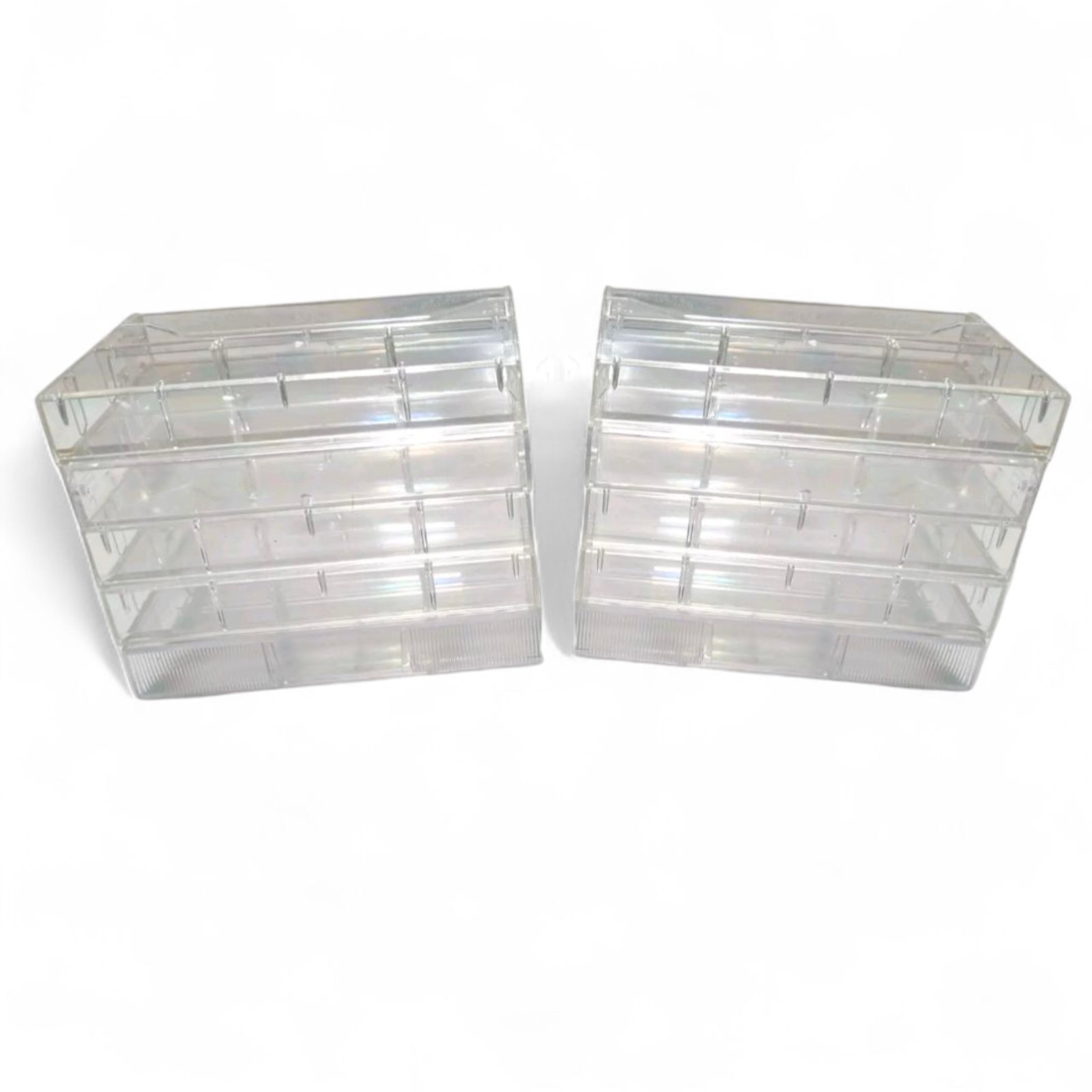 Clear Black White Plastic Jewel Cassette Tape Case Empty USED Replacemen... - $8.86