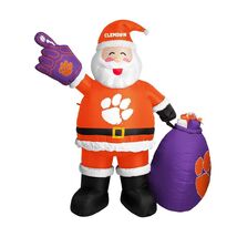 Clemson Tigers NCAA Santa Claus 7Ft Tall Inflatable - $138.59