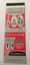 Vintage Matchbook Cover Matchcover Forum Restaurant Fort Lauderdale FL - £2.98 GBP