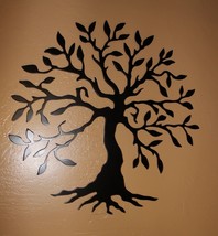 Olive Tree of Life - Metal Wall Art - Black 18&quot; - £42.59 GBP