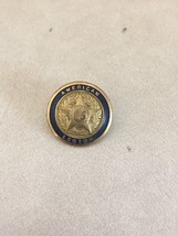 Vintage Waterbury American Legion Star Brass Enamel Round Shank Button 2.5cm - £7.85 GBP