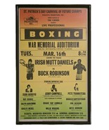 1982 Buck Robinson vs Irish Mutt Daniels Framed Boxing Poster War Audito... - $209.47 CAD