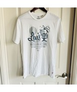 Men&#39;s Levis Lounge White Tee T Shirt Crew Neck Cotton Top Levi&#39;s Size Me... - £10.22 GBP