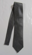 Donald J. Trump Signature Collection Necktie Tie Black &amp; Silver Diamond - $27.99