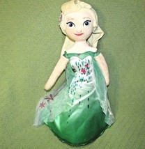 22&quot; Disney Princess Elsa Frozen Plush Doll Green Dress Stuffed Character Toy - £7.42 GBP