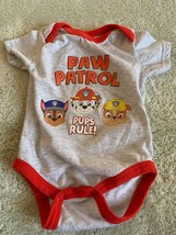 Paw Patrol Boys Red Gray Marshall Chase Ruble Short Sleeve One Piece 3-6... - $4.90