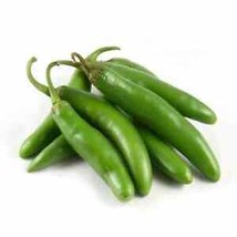 SGH 25 Seeds Serrano Pepper Garden Vegetables Planting Edible Food - $5.49