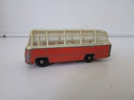 Vtg Matchbox Diecast #68 Mercedes Coach Red W/WHITE Roof 2-3/4&quot;L Lesney H2 - £2.84 GBP