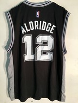 Adidas NBA Jersey San Antonio Spurs LaMarcus Aldridge Black sz 2X - £16.89 GBP