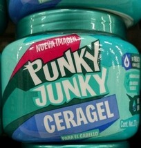PUNKY JUNKY HAIR GEL CERA WET LOOK - JAR OF 270g (9.52 oz) EACH - FREE S... - $15.83