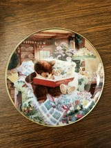 Franklin Mint &quot;Story Time For Teddy&quot; Collector Decor Plate - £4.37 GBP
