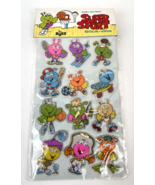 Vintage Russ Super Stick Ons Puffy Googly Eyes Stickers Bugs Sports - £28.08 GBP