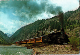 Vtg Postcard Narrow Guage Passenger Train from Silverton to Durango Colorado - £4.91 GBP