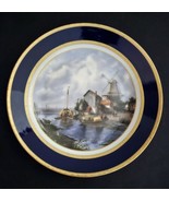 Rare Vtg AK Kaiser Wandteller 719 Dutch River Landscape W/ Windmill Wall... - $1,319.03 MXN