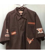 Harley-Davidson button down black shirt embroidered patches V-Twin Power... - £55.62 GBP