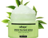 Green Tea Matcha Face Scrub, Extra Gentle Exfoliating Cleanser w/Hyaluro... - £12.73 GBP