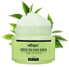 Green Tea Matcha Face Scrub, Extra Gentle Exfoliating Cleanser w/Hyaluro... - $15.83