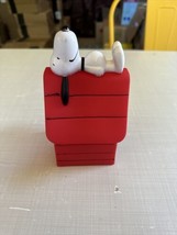 New! - Peanuts - Snoopy With Dog House - Squeaky Pet Toy - 6.5&quot; - £6.06 GBP