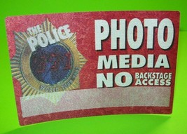 The Police Backstage Pass Concert World Tour Original Otto 2007 Red Sting Huge - £14.54 GBP