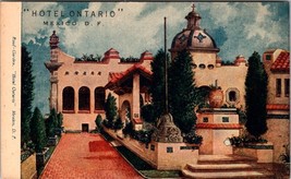 Exterior View Roof Garden Hotel Ontario Mexico City, DF Mexico Postcard - £3.11 GBP