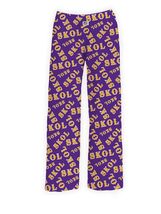 BRIEF INSANITY Lounge Pajama Pants SKOL Print Purple & Gold Size S - $354.60 MXN BRIEF INSANITY Lounge Pajama Pants SKOL Print Purple & Gold Size S - $354.60 MXN