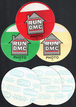 3 Different Run-DMC Cloth Photo Passes from the 1988 Run&#39;s House Tour - £7.71 GBP