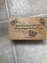 Rubber Stamp &quot;Butterflies Playing in the Wind&quot;,by Great Impressions New ... - £7.41 GBP