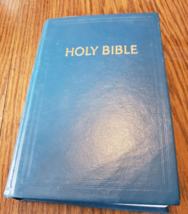 Holman Bible Publishers 1973 Blue hardcover KJV King James Version Holy Bible - £7.82 GBP