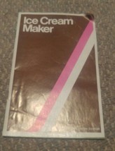 Vintage JCPenny Ice Cream Maker Instruction &amp; Recipe Booklet Manual - £12.01 GBP