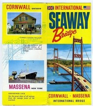 International Seaway Bridge Cornwall Ontario Massena New York Brochure 1960&#39;s - £19.76 GBP
