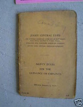 1935 Booklet Jersey Central Lines Employees Safety Rule - £15.03 GBP