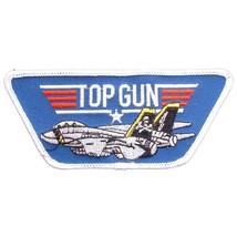 U.S. Navy Top Gun with Jet Patch Blue &amp; White 3&quot; - £6.70 GBP