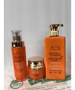 Active Caviar Drip Vitamin C + Turmeric Lotion +serum And Face Cream 3 In 1 Set - $123.75