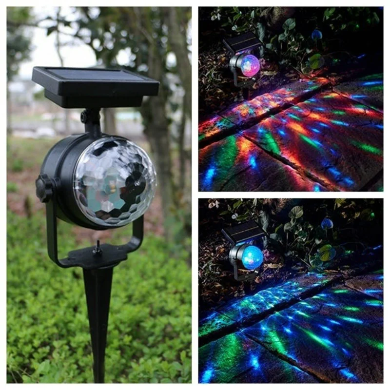 Solar eco-friendly LED laser projector decorative garden street IP65 waterproof  - £150.89 GBP