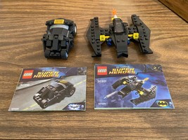 Lego DC Super Heroes Set #30300 &amp; #30301 Batman Batwing Batmobile Loose Complete - £11.63 GBP