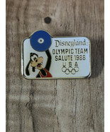 Vintage Disneyland USA Olympic Team 1988 Salute Pin Goofy - $12.01 CAD