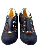 Women Size 9 (FITS SIze 8.5) High Heel Black Pump Vintage Inspired 1930s JG - $27.99