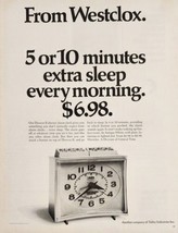 1970 Print Ad Westclox Drowse II Electric Alarm Clocks Division of General Time - $17.08