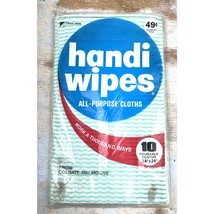 Vintage HANDI WIPES 10 Rayon Towels 14&quot;x24&quot; Green Colgate Palmolive USA NOS - $17.10