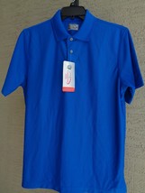  CHAMPION TOUR M   POLO SHIRT MOISTURE WICKING TEXTURED FABRIC BLue Msrp... - $15.83