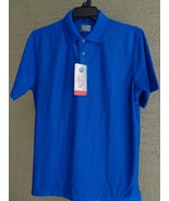  CHAMPION TOUR M   POLO SHIRT MOISTURE WICKING TEXTURED FABRIC BLue Msrp... - £12.60 GBP