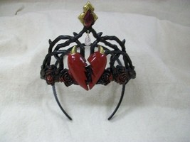 Gothic Queen Broken Hearts Tiara Evil Cupid Alice Wonderland Iracebeth o... - $8.95